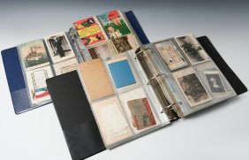 2 BOOK OLD WAR & FLORIDA POSTCARD COLLECTION