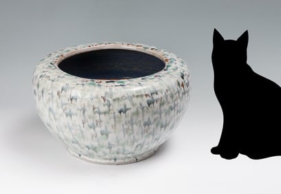 LARGE JAPANESE SHIGIRAKI JARDINIERE