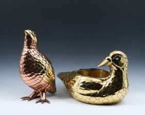 2PC. SERGIO BUSTAMANTE METAL BIRDS