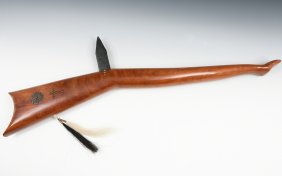 AMERICAN INDIAN GUNSTOCK WAR CLUB