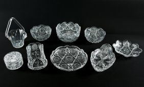 9 PC. CUT GLASS COLLECTION