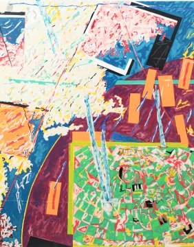 NANCY GRAVES SERIGRAPH POSTER FOR THE SMITHSONIAN