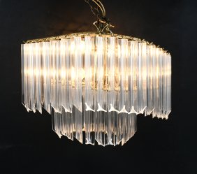 LUCITE CHANDELIER