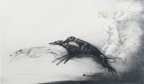 LOUIS ICART "SPEED" ETCHING