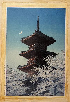 HASUI KAWASE JAPANESE WOODBLOCK "EVENING GLOW"
