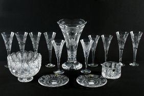 15 PC. WATERFORD MILLENIUM & CELEBRATION CRYSTAL