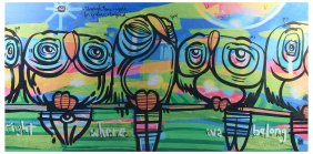 LEBO ARTWORK/ALUMINUM "RIGHT WHERE WE BELONG"