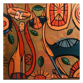 LEBO DYE SUBLIMATION CAT COUPLE