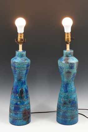 PR. ITALIAN RIMINI BLUE ALDO BITOSSI LAMPS