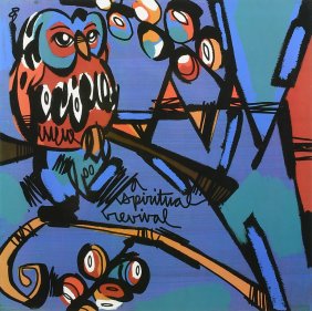 LEBO "A SPIRITUAL REVIVAL" SERIOLITHOGRAPH
