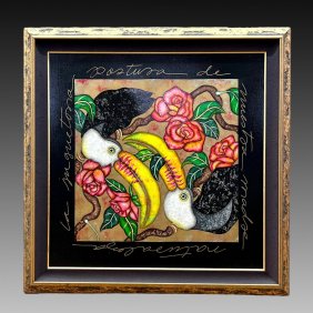 LARGE LUIS SOTTIL HAND-EMBELLISHED GICLEE/CANVAS