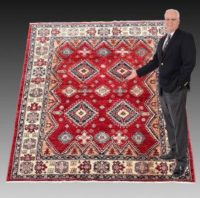 ESTATE ORIENTAL KAZAK DESIGN CARPET 6'11 x 6'3"