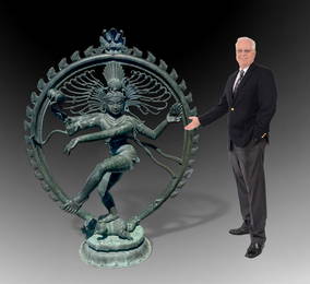 PALATIAL BRONZE SHIVA NATARAJA SCULPTURE