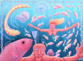 JORGEN NASH UNDERSEA FANTASY PAINTING