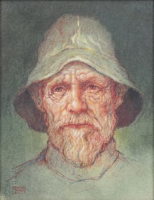 EMANUEL SCHARY PASTEL PORTRAIT