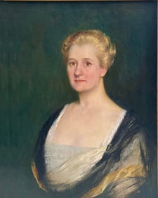 CARL NORDELL EXQUISITE O/C PORTRAIT OF A WOMAN