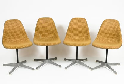 4 MID-CENTURY MODERN HERMAN MILLER CHAIRS