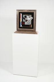 GARY ERBE TWO-SIDED TROMP L'OEIL PAINTING