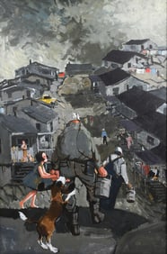 JAMES MITCHELL "HOMECOMING" PAINTING