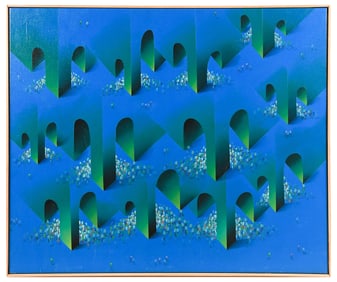 KURT LARISCH SURREAL PAINTING "BUROCRACY CVII"