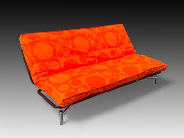 ITALIAN DAYBED W/ VERNON PANTON ORANGE FABRIC