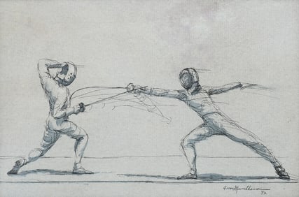 AUGUST VON MUNCHHAUSEN FENCING ARTWORK
