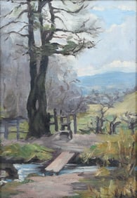 IMPRESSIONIST EUROPEAN LANDSCAPE PAINTING