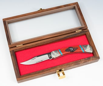 BUCK #110 ARTIST PROOF KOKOPELLI KNIFE