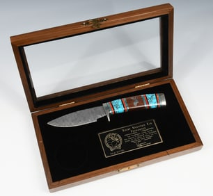 DAVID YELLOWHORSE RMEF 15TH ANNIVERSARY KNIFE