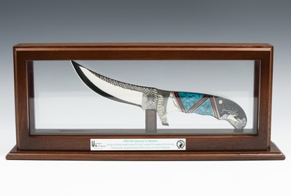 DAVID YELLOWHORSE RMEF 25TH ANNIVERSARY KNIFE