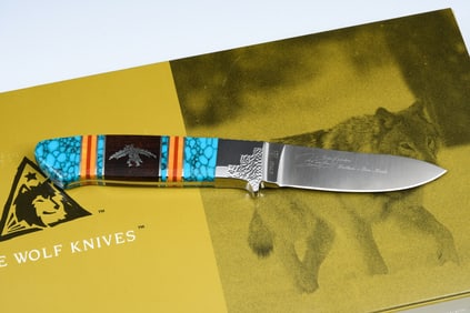 LONE WOLF AND YELLOWHORSE CUSTOM KNIFE
