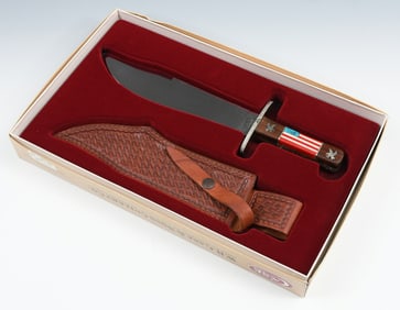 CASE XX YELLOWHORSE AMERICAN FLAG BOWIE KNIFE