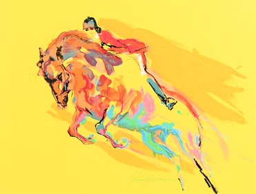 LEROY NEIMAN SIGNED EQUESTRIAN LITHOGRAPH