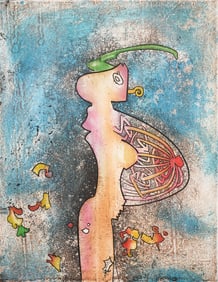 ROBERTO MATTA COLOR ENGRAVING "INCISIONI IV"