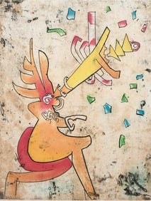 ROBERTO MATTA COLOR ENGRAVING "INCISIONI V"