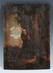 EARLY PAINTING OF ST. JEROME IN THE WILDERNESS