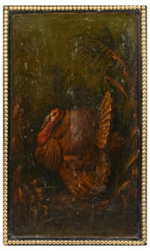 PAINTING OF A TURKEY IN THE WILD