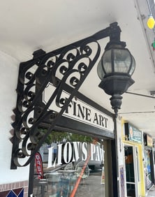 HAND-WROUGHT IRON ANTIQUE HANGING LAMPS