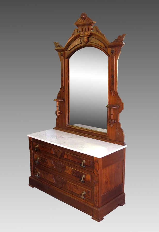 VICTORIAN MARBLE TOP DRESSER WITH MIRROR Oct 21, 2012 Burchard