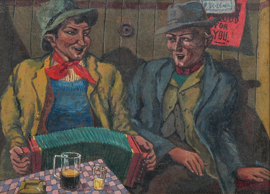 HARRY KERNOFF IRISH PAINTING "DUET" (1 of 4)
