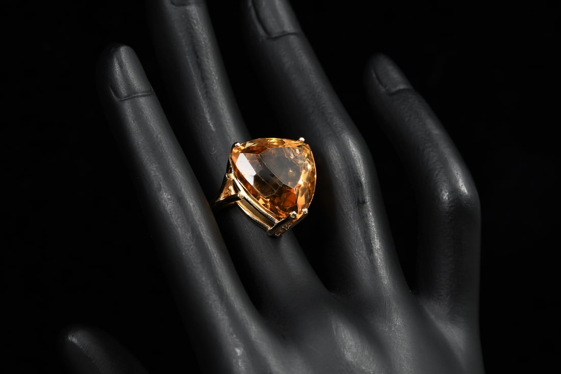14K CITRINE STATEMENT RING (1 of 6)