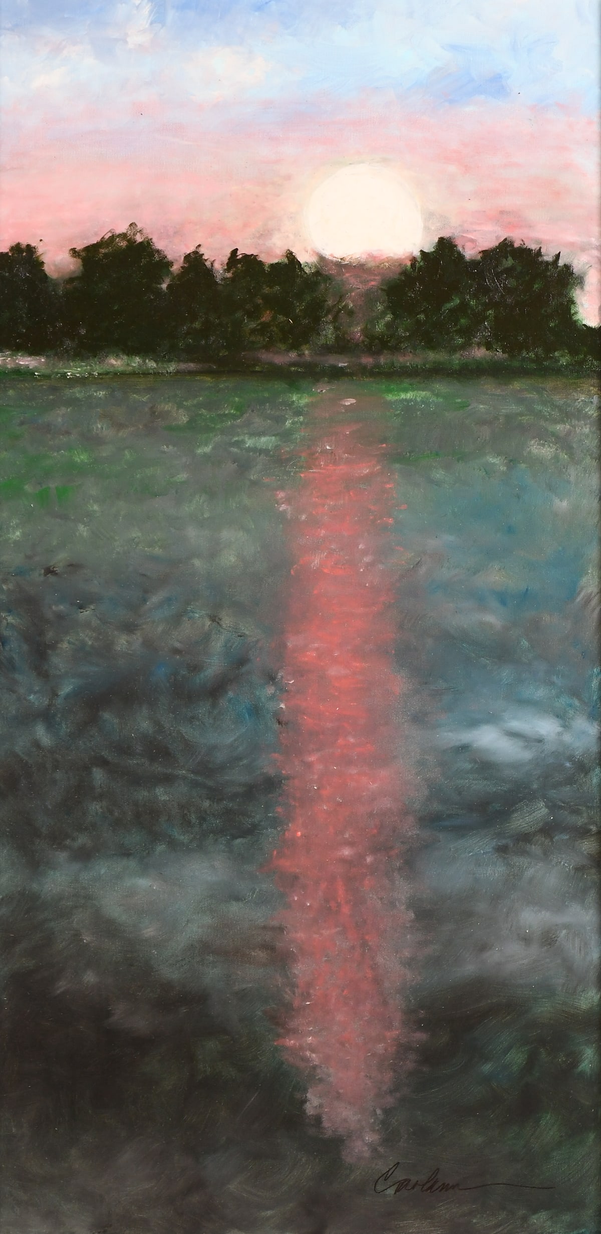 CAROLANN MANCUSO "DEEPENING SUNSET" PAINTING (1 of 4)