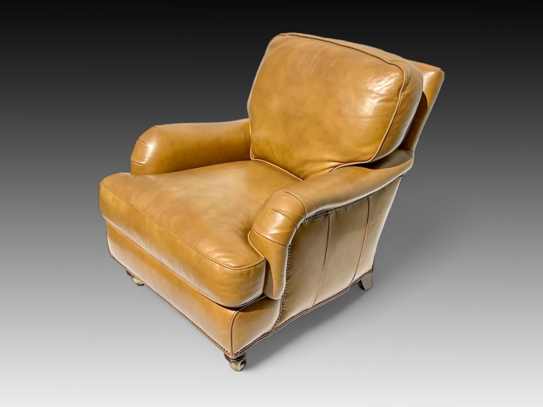HANCOCK & MOORE LEATHER ARMCHAIR (1 of 4)
