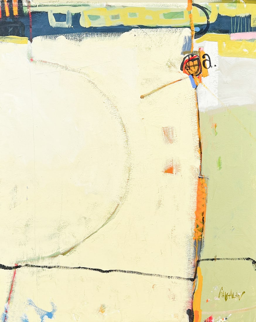 HUGE ABSTRACT PAINTING SIGNED CRAKLAV (1 of 4)