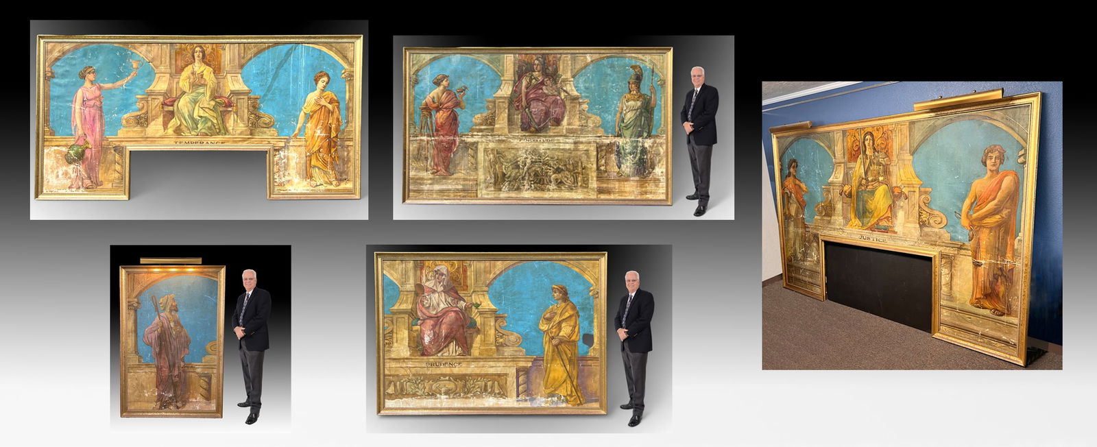 5 PC PARIS TRAIN STATION WORKS OF ART (1 of 17)