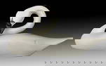 CONTEMPORARY CARVED SWAN DECOY