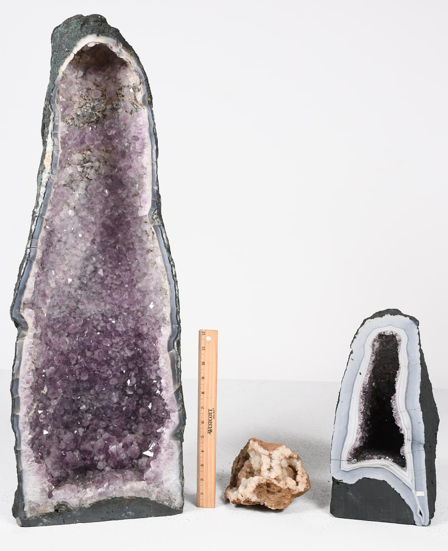 3 PC. AMETHYST CATHEDRALS (1 of 6)