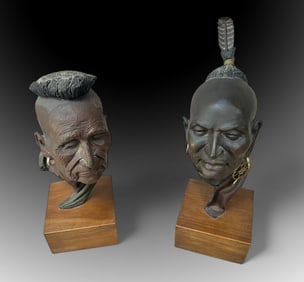 2PC. SCULPTURES BY PHILLIP COTE