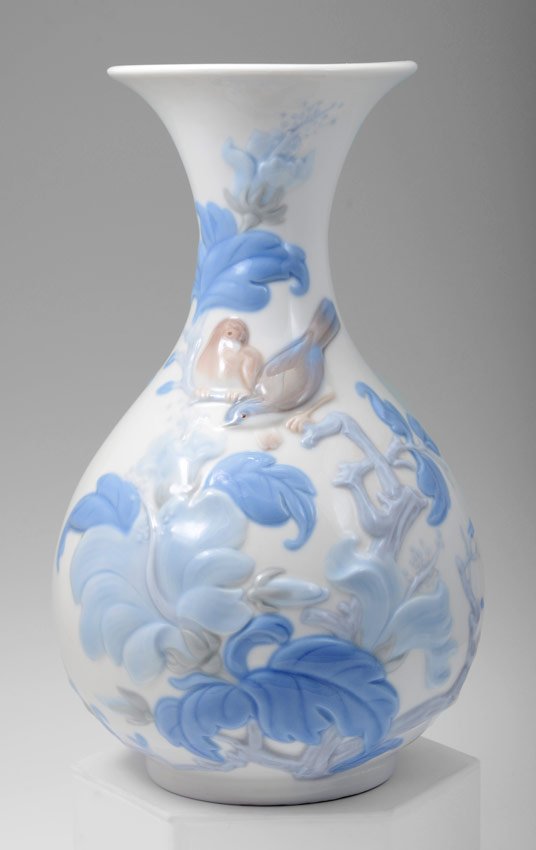 リヤドロ lladro 「sparrows and flowers vase」 リヤドロ lladro 「sparrows and flowers vase」