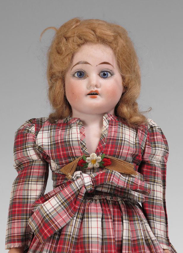 329 HEUBACH GERMAN BISQUE HEAD DOLL HORSESHOE MARK